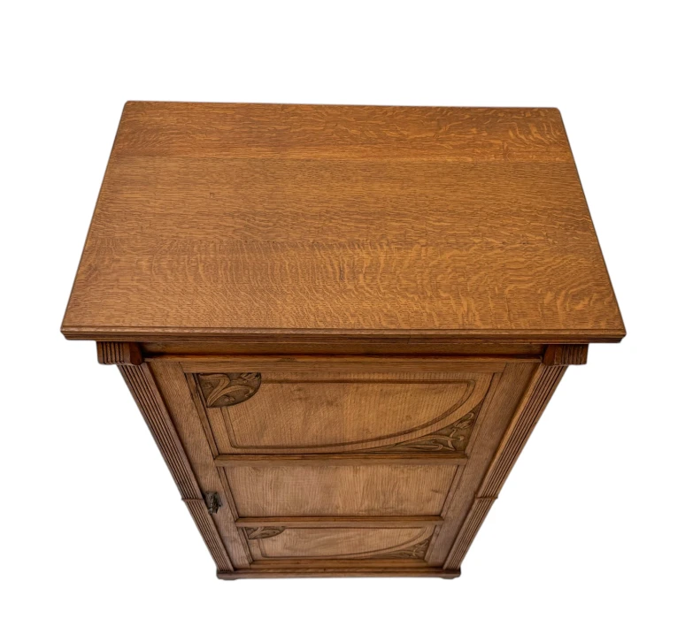 Arts & Crafts Art Nouveau One-Door Cabinet, 1900s